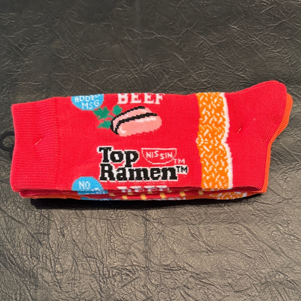 Top Ramen Red and Orange Casual Socks